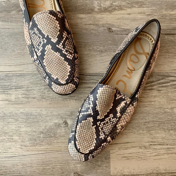 sam edelman snakeskin loafers